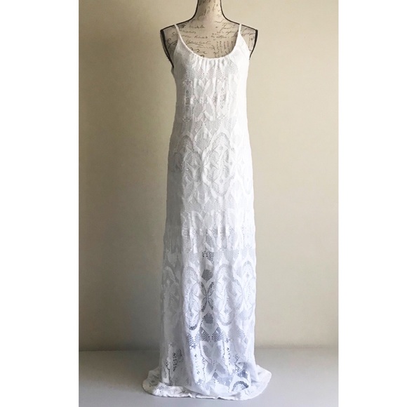 Nightcap Dresses & Skirts - {Nightcap} White Crochet Lace Maxi Dress